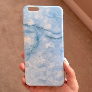 ROSEYTODA iPhone 6S+ Blue Marble Flexible Phone Case